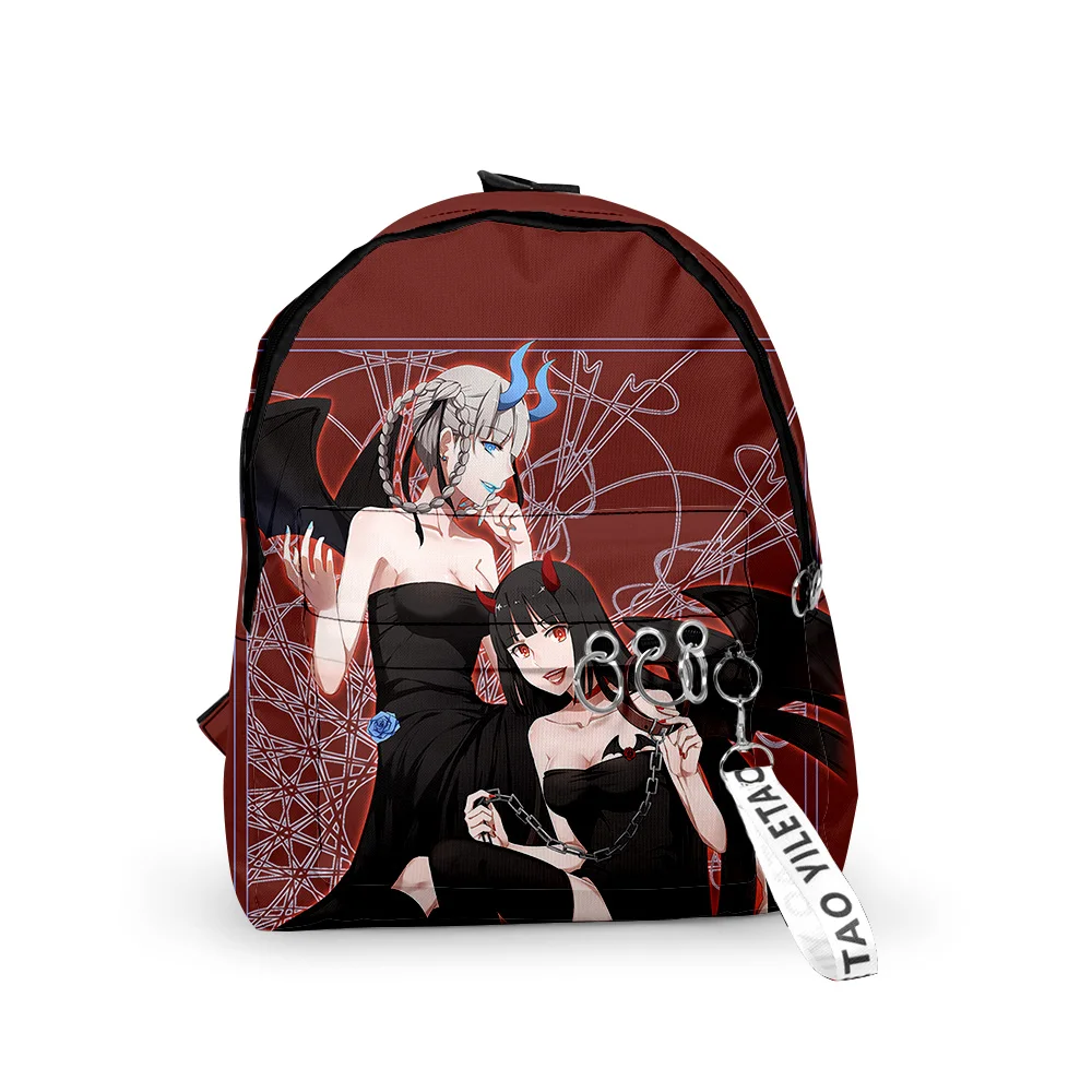 

Kawaii Kakegurui Meari Saotome Men Women Backpack Fabric Oxford Hanging Buckle Style Girls Child School Bag Travel Backpack