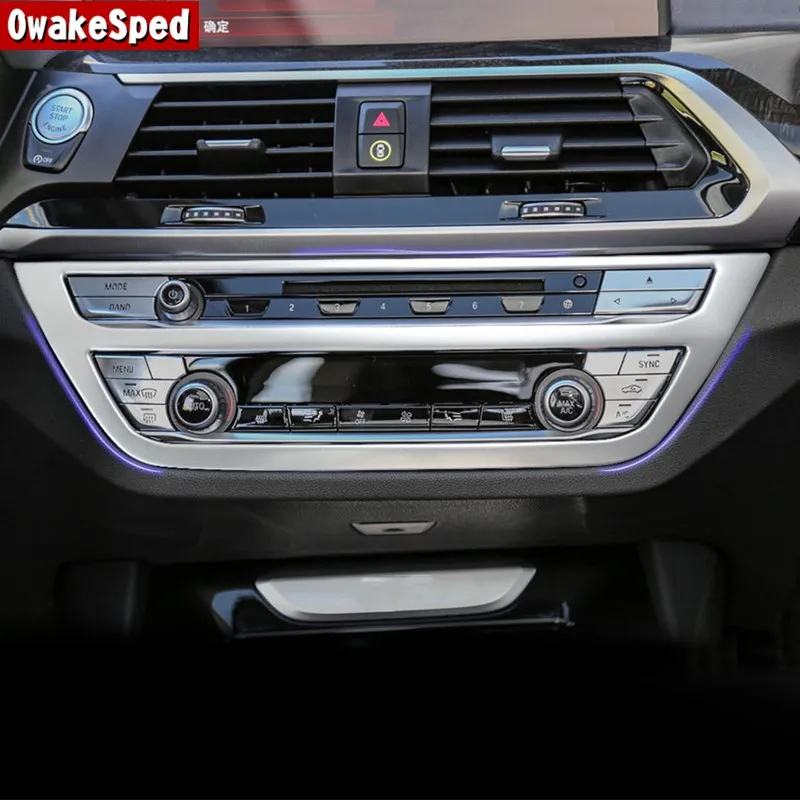

Car Styling Center Console CD Frame Decoration Cover Trim For BMW X3 G01 G08 2018 Interior Accessories