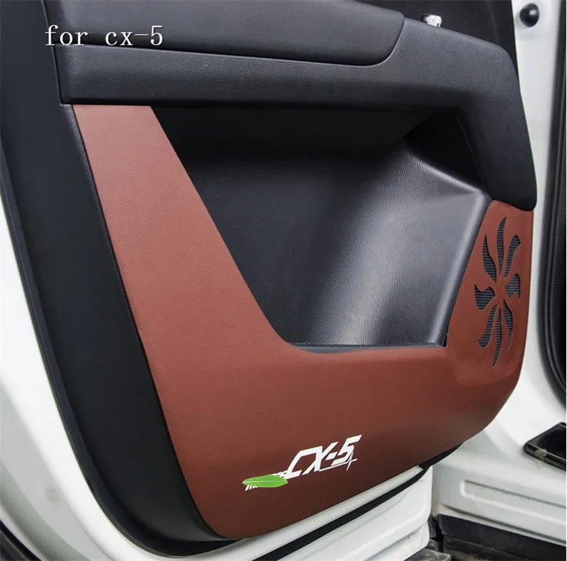 Автомобильный интерьер ПУ дверь анти kick защитная накладка для Mazda CX 5 cx5 2017 2020