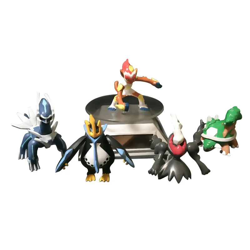 

Pokemon 5pcs/set pikachu giant tree turle dialga infernape enperte darkrai model figures kids best doll gifts collection Toy