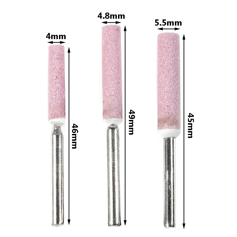 

5 Pcs Diamond-coated Cylindrical Chainsaw Whetstone Chain Saw Blade Sharpener Whetstone Carving Tool Grinding Tool