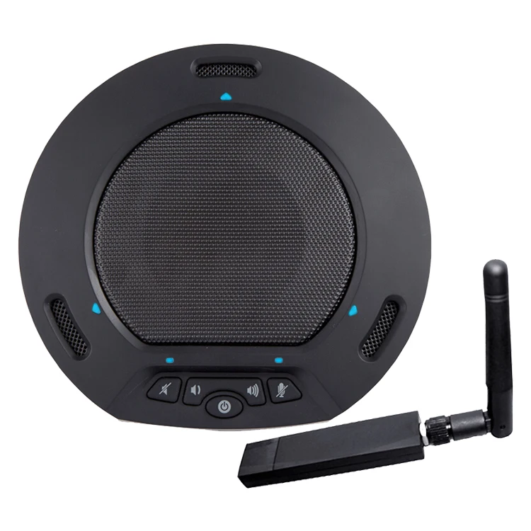 구매 Hdcon Me31 2.4g 무선 회의 무지 향성 마이크 스피커 360 음성 픽업 스피커 전화 대형 회의실