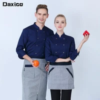 high quality unisex kitchen chef jacket bakery food service cook uniform long sleeve breathable double catering waiter jacket