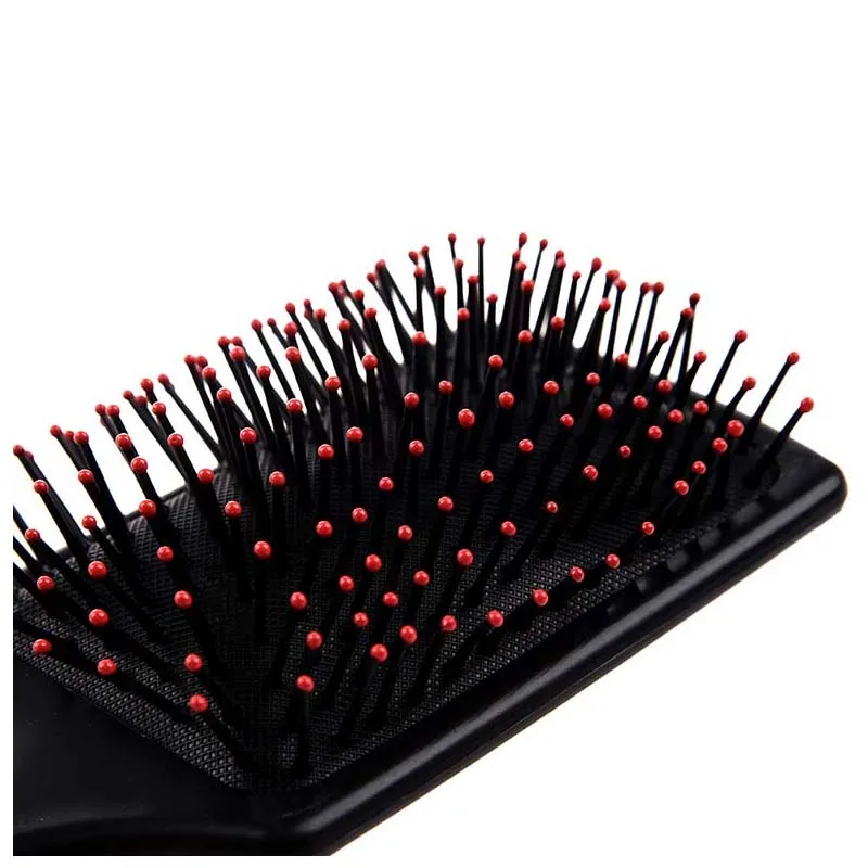 

Professional Black Paddle Cushion Hair Massage Brush Hairbrush Comb