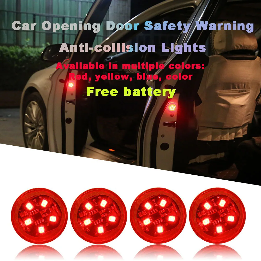 

Car Opening Door Safety Warning Anti-collision Lights Magnetic Sensor Strobe Anti Rear-end Collision Lamps Flashing Alarm Light