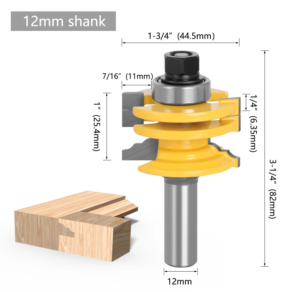 LAVIE фреза для стекла и дерева 8 мм / 12 мм / 1/2