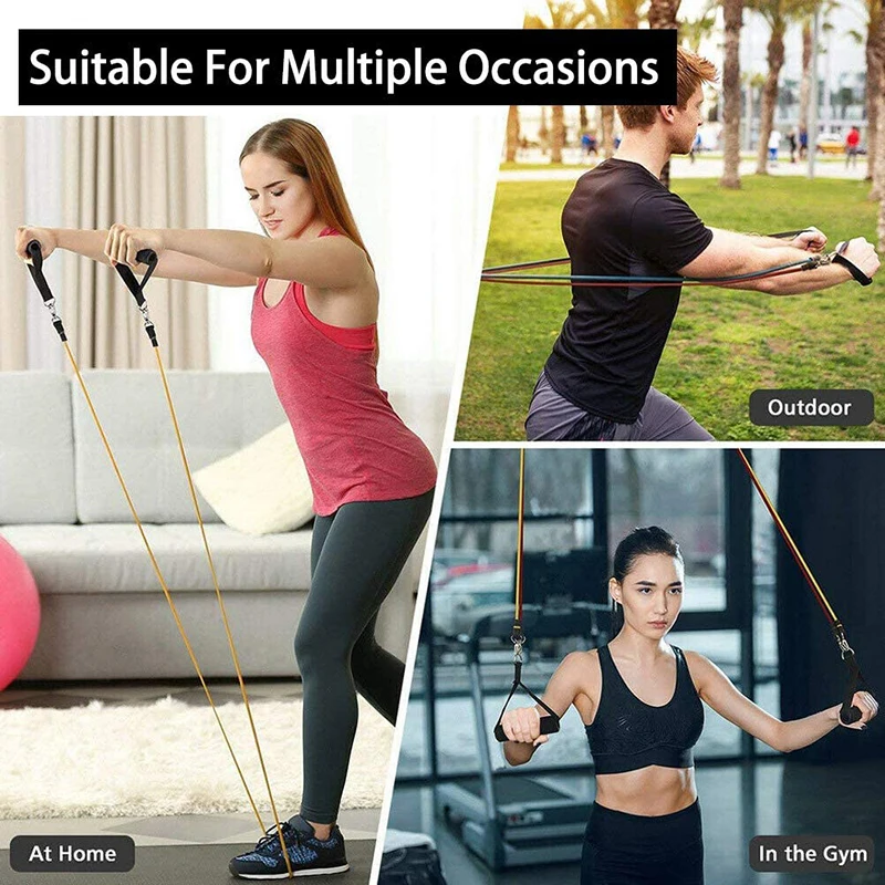 Набор эластичных лент тренировочные ленты с ручками эластичная лента из 11