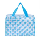 Косметичка FUDEAM в горошек для женщин, водонепроницаемый органайзер для туалетных принадлежностей из ПВХ, портативная прозрачная сумочка для косметики, Женский мешочек для стирки