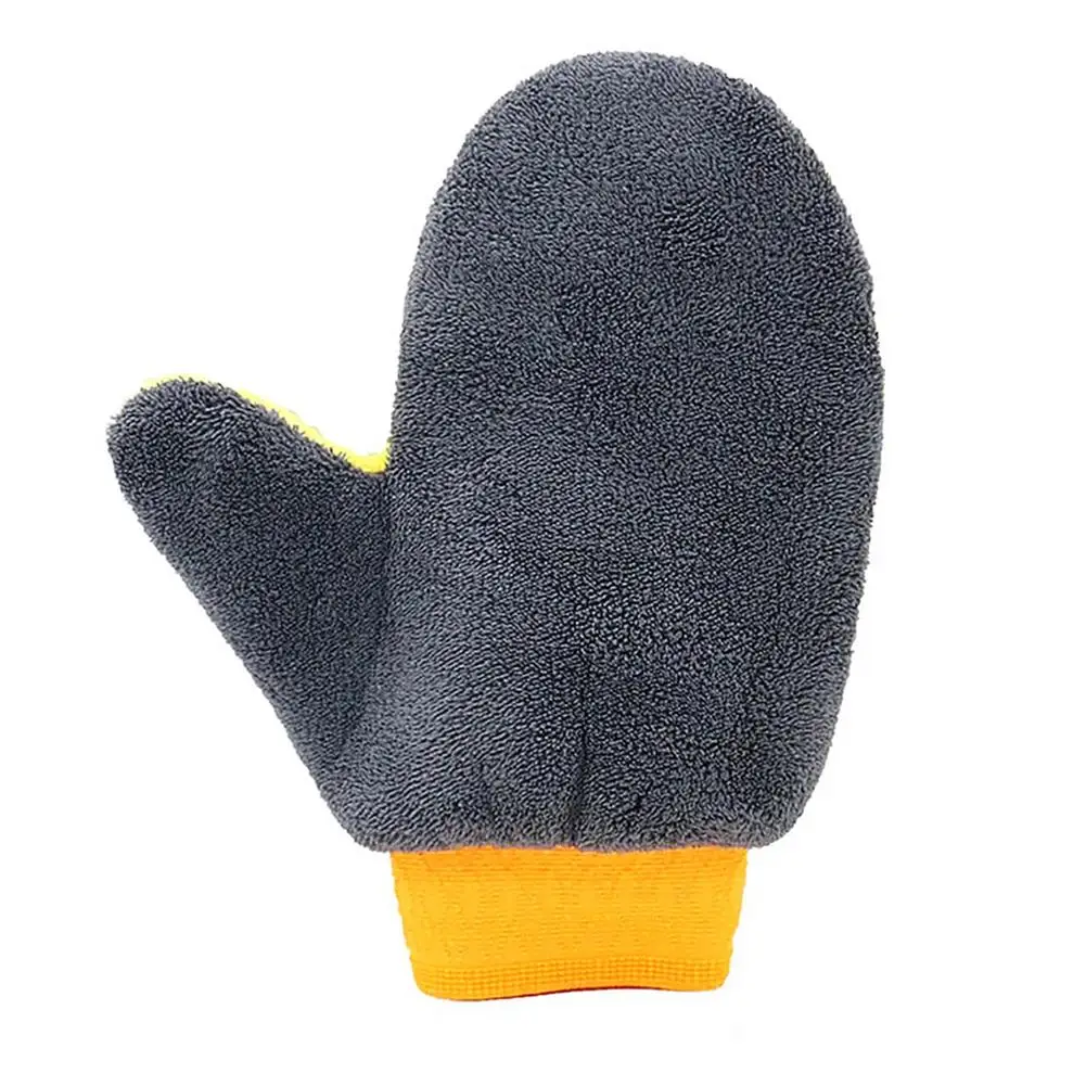 

24x20cm Car Cleaning Fleece Gloves Anti-dust Car Wash Bear Paw Rag Mittens Auto Detailing Washing Brush Towel Car Cleaning Tool