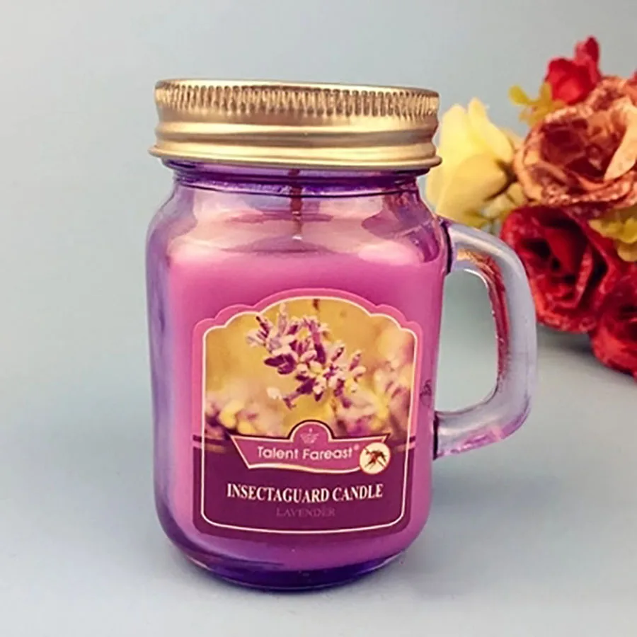 Растительное стекло масло Арома романтическая Бездымная свеча чашка кувшин