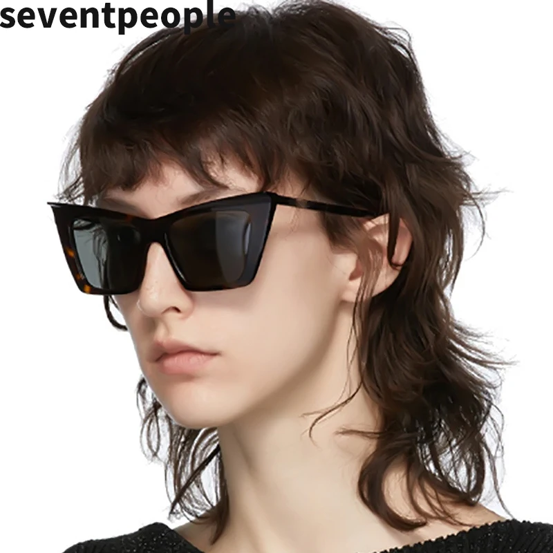 

Cat Eye Sunglasses Women 2021 Trendy Luxury Brand Small Cateye Sun Glasses For Female Square Eyewear Okulary Przeciwsłoneczne