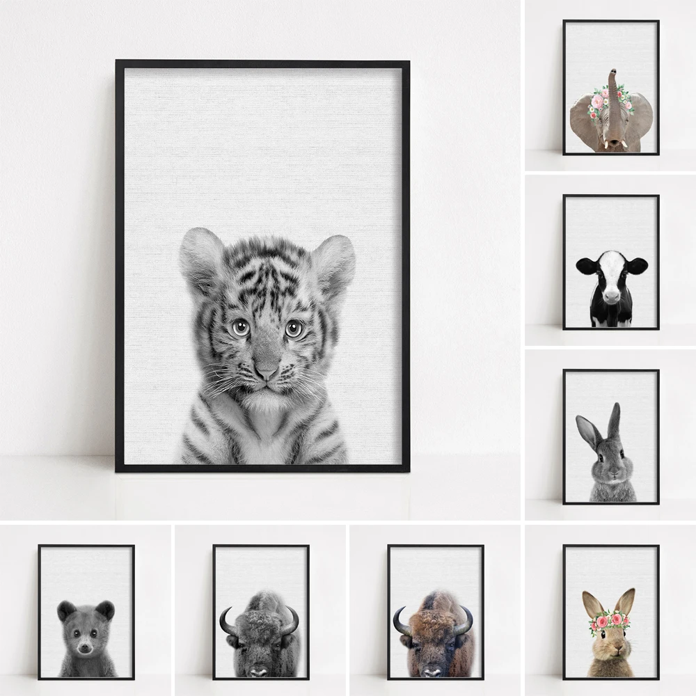 Детский Тигр с принтом Cub Printsafari животные для гостиной домашний декор | Дом и сад