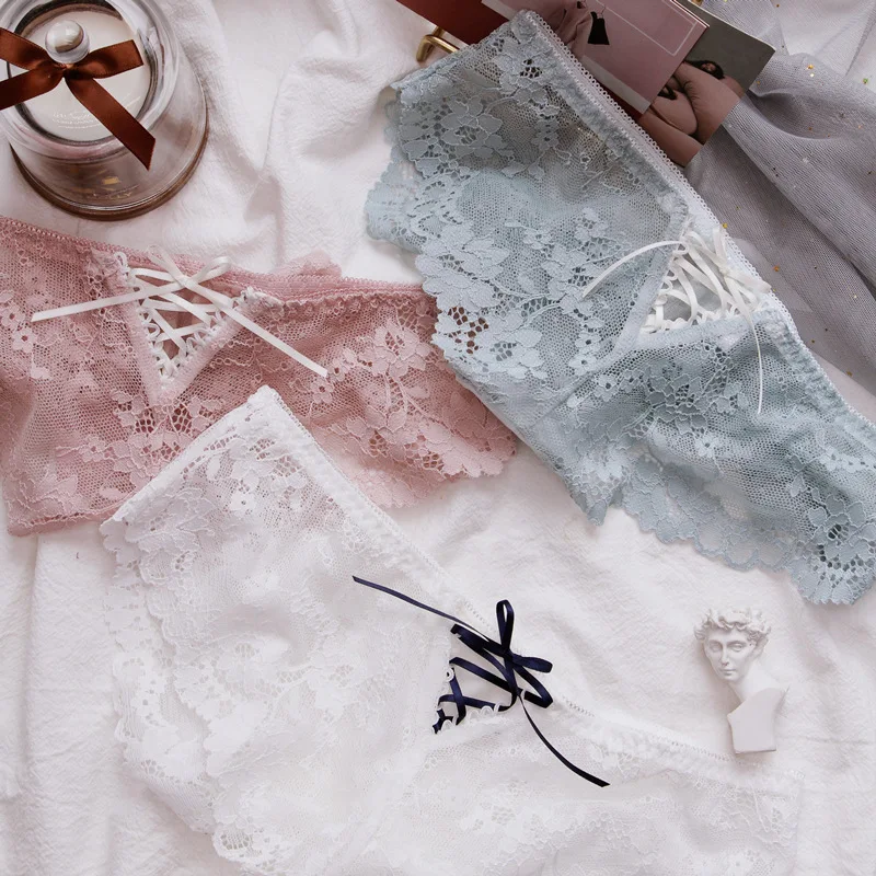 Трусы женские кружевные SP &amp CITY Бесшовные прозрачные трусы с цветочным принтом |