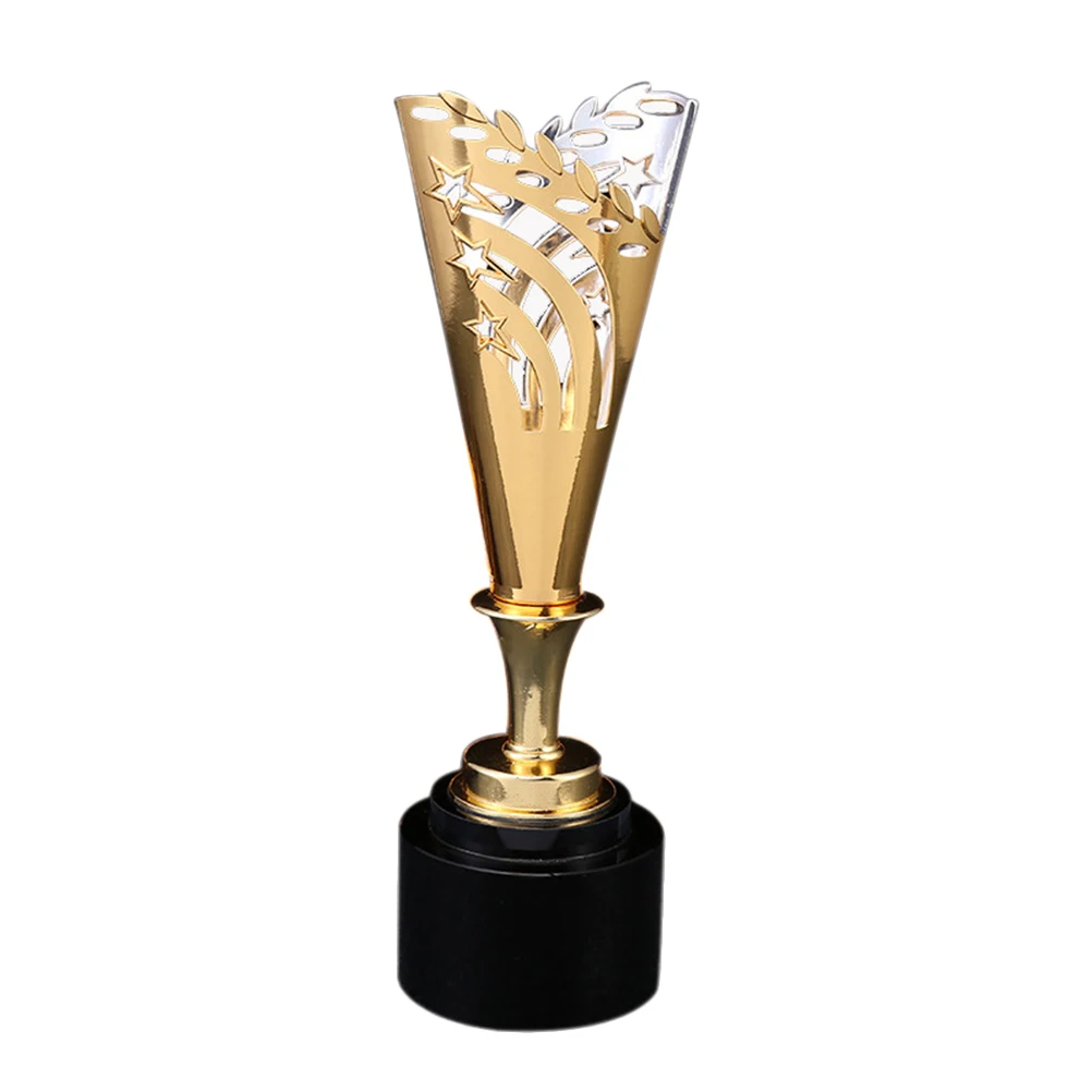 

1pc Metal Plated Hollow Star Cup Novel Creative Trophy for Office Workshop Home