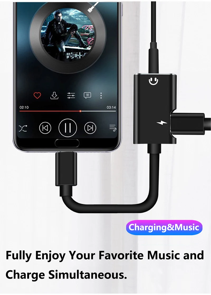 Кабель-Разветвитель для наушников USB Type-C на разъем 3 5 мм | Электроника