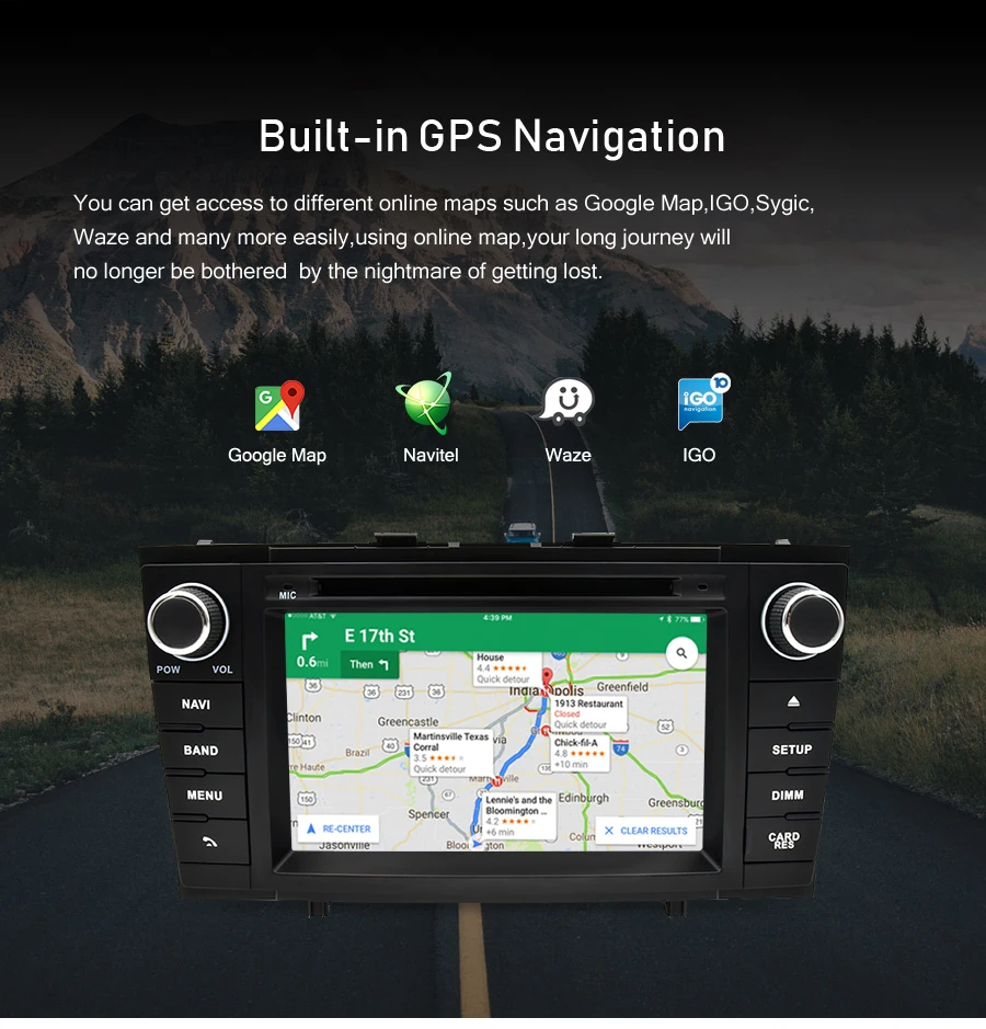 Восьмиядерный Android 9,0 автомобильный Радио gps навигация Мультимедиа dvd-плеер для Toyota Avensis T27 2009- wifi стерео 4 Гб ram 64 Гб rom