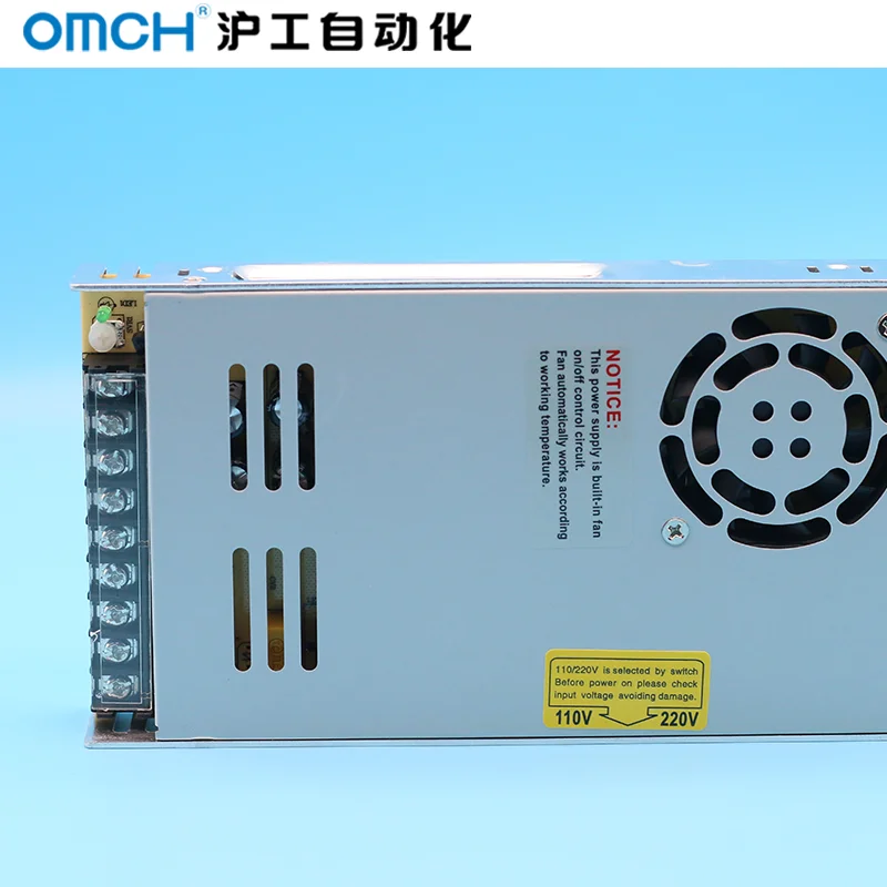 OMCH LRS 400W 12V 15V 24V 36V 48V импульсный источник питания с переключателем 33A 11A
