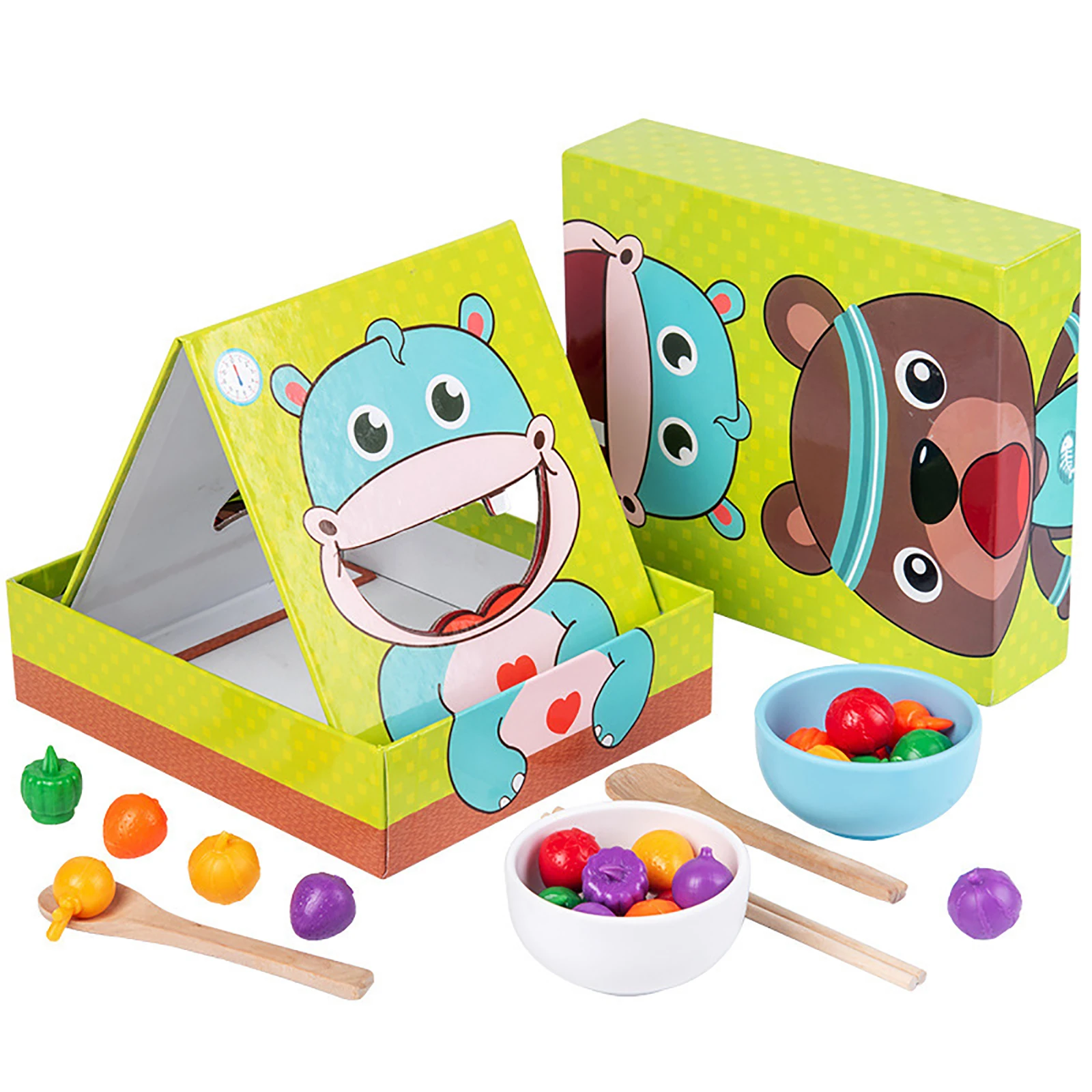 

Simulation Children'S Feeding Toy Baby Montessori Early Education Set Clamp Chopsticks Exercise Fine Movement Puzzle Table Game