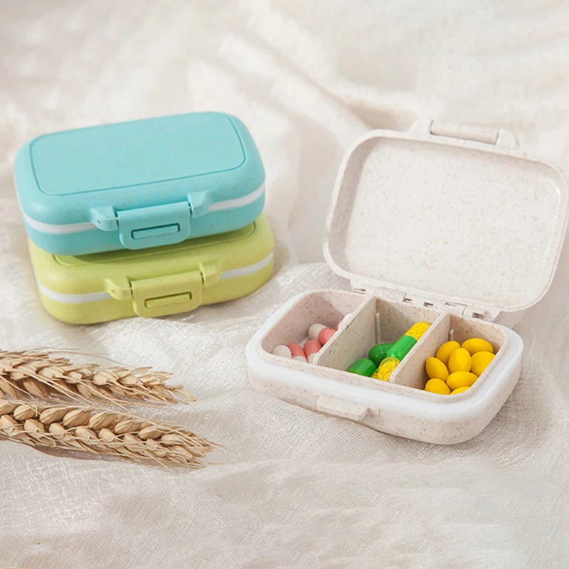 Дорожный мини-контейнер для таблеток на 3 отделения 7 дней таблетки капсулы