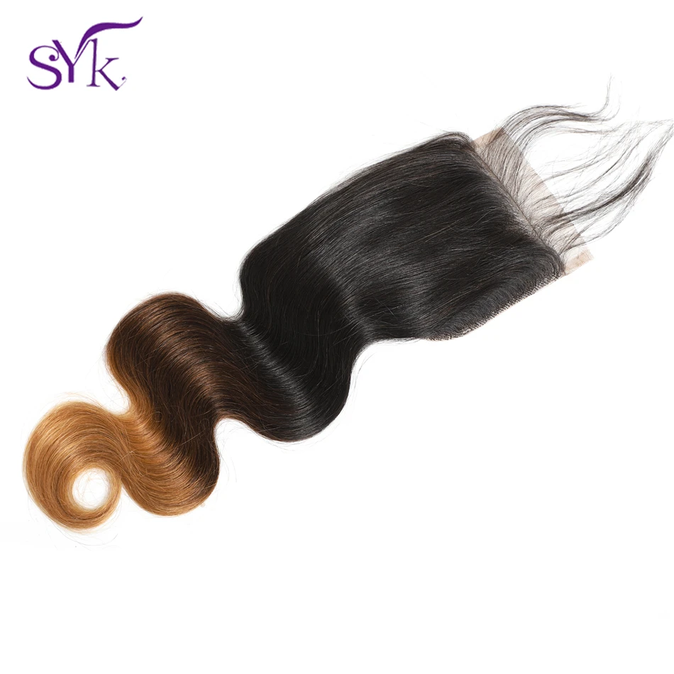 SYK волосы с эффектом деграде (переход от кружева закрытие бразильский