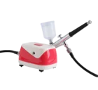 Onnfang 0,2 мм Аэрограф-комплект Беспроводной воздушный компрессор бесшумный мини аэрограф компрессор комплект 7 мл20 мл40 мл Раскрашивание Spary пистолет