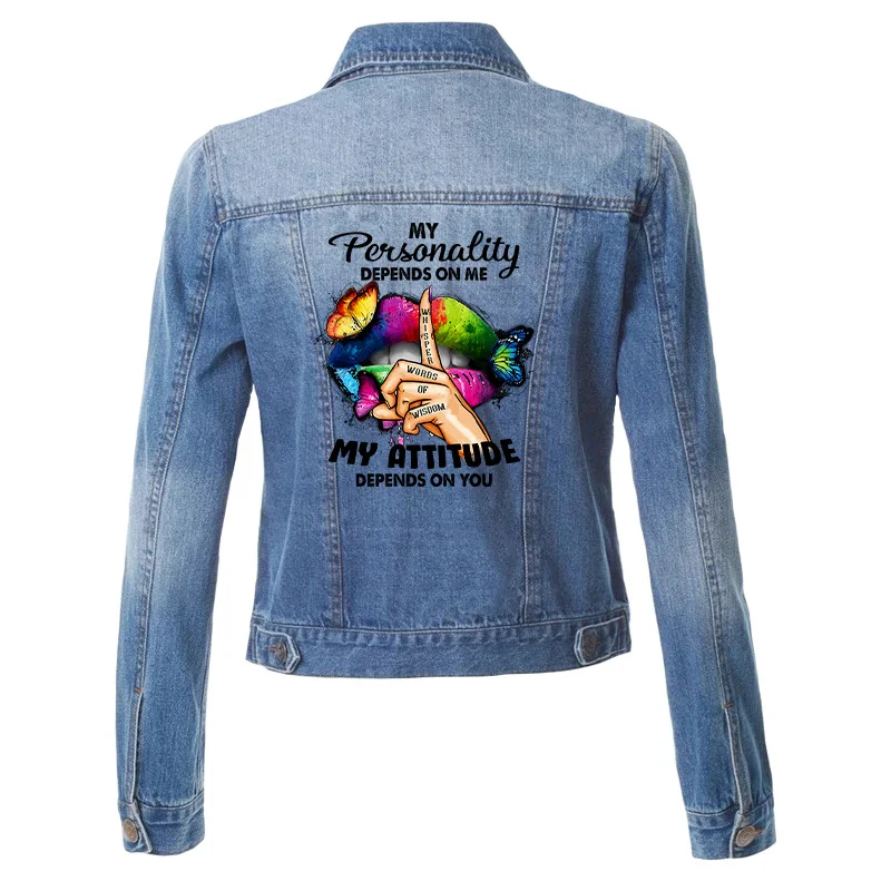 Разноцветные Стикеры с губами модные нашивки для девушек на одежду