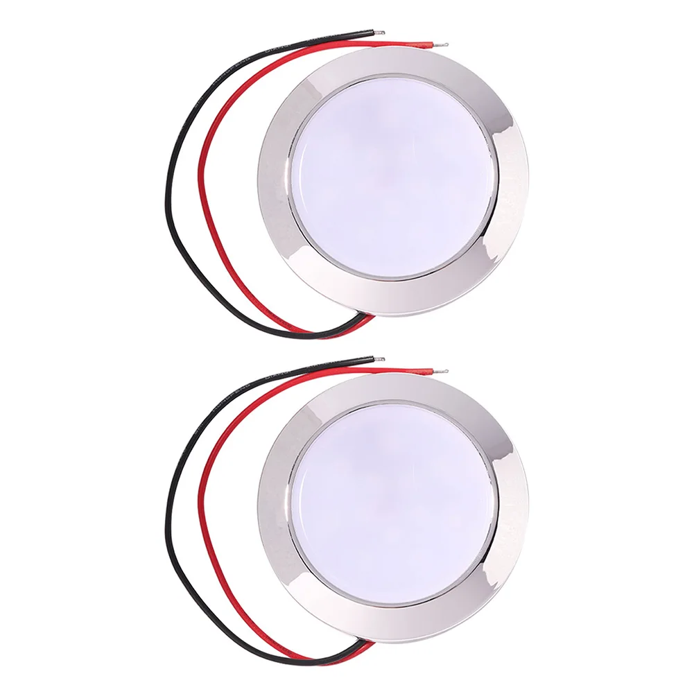 

Rv Marine 1.8w Ip65 Waterproof 12v Car 24 Patch Led Dome Light Round Roof Dome Light Reading Light Trailer Light