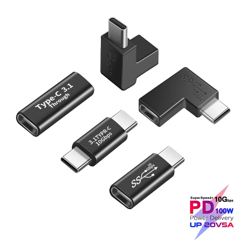 

5A USB3.1 Type-C Male To Female Adapter USB-C Gen 2 10Gbps Convertor For Macbook Nintendo SAMSUNG Note 20 S20 Ultra XIAOMI SONY
