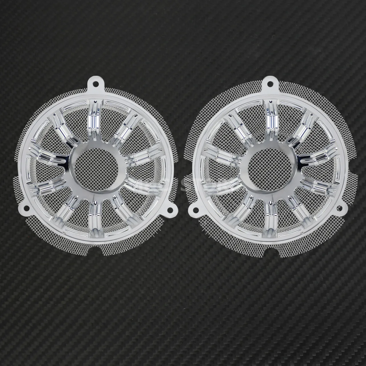 Мотоцикл CNC хромированный передний динамик гриль маски Крышка для Harley Touring Ultra