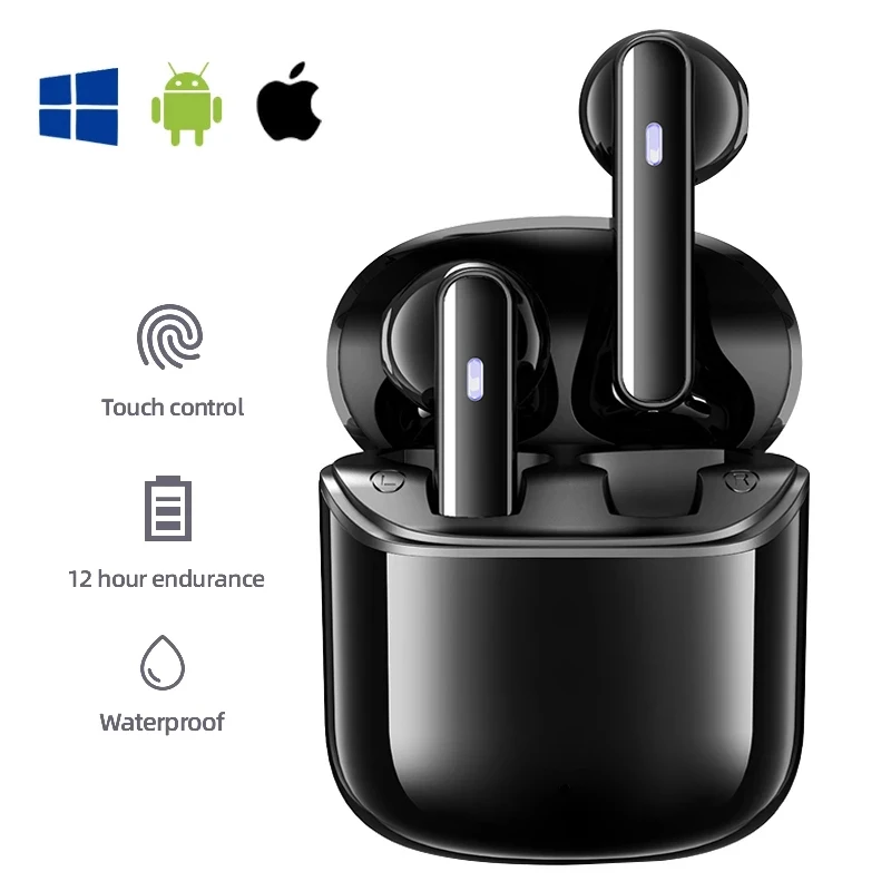 

Wireless Headphones Bluetooth 5.0 Waterproof Sport mini Earbuds Game Headset Touch control Type-c Earphone With Mic T9 TWS