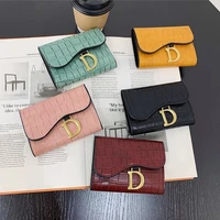 small card bag women new fashion retro d shaped buckle card holder credit card holder small coin purse