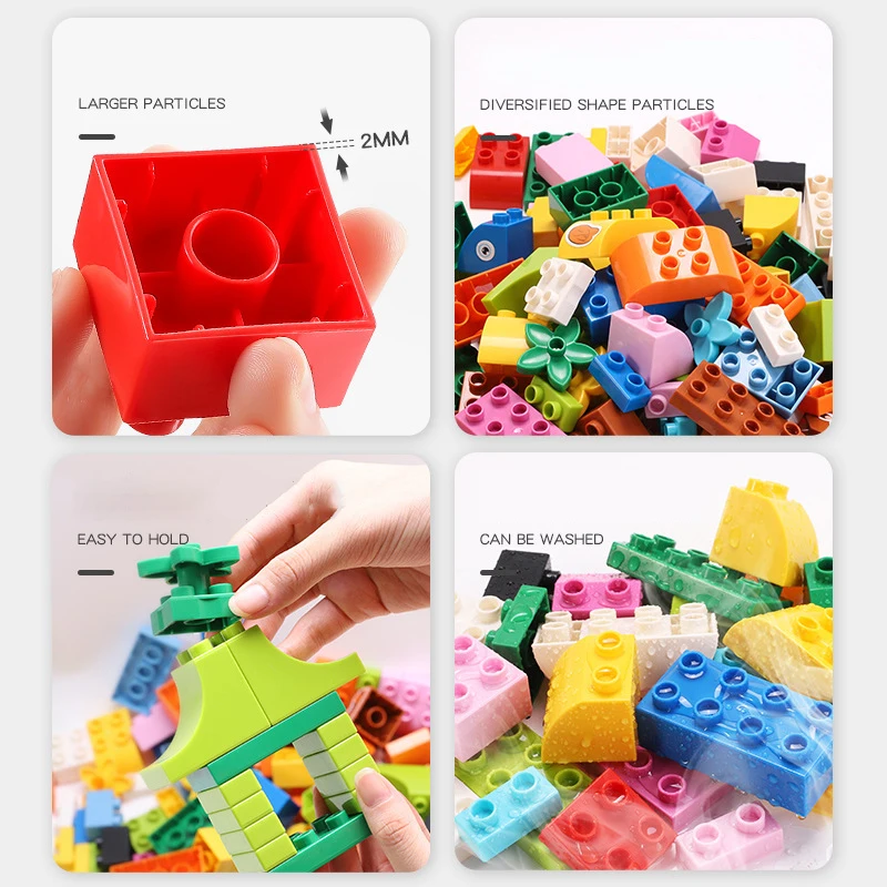 100 шт. большие размеры строительные блоки для животных DIY креативные кирпичи