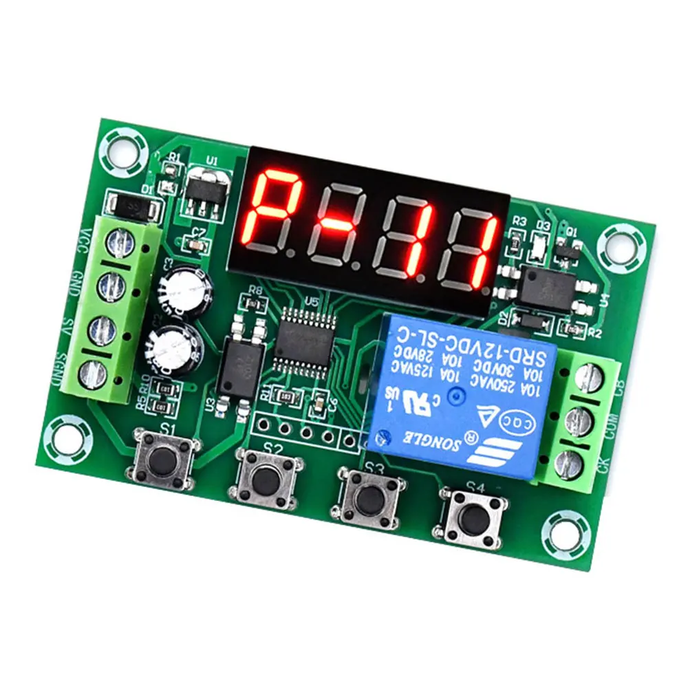 Relay Module Delay Timing Pulse Cycle Power Off Trigger Time Control Circuit Switch DC5V 12V 24V