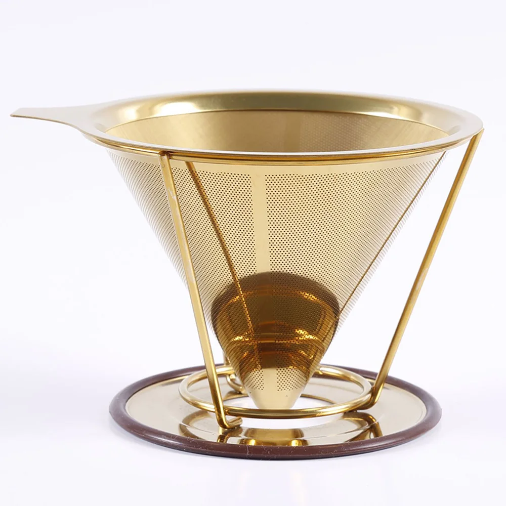 Многоразовый кофейный фильтр держатель из нержавеющей стали металлическая