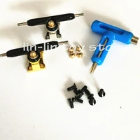 high quality 32mm 34mm trucks with tool fingerboard skateboard wooden deck accessory zinc alloy