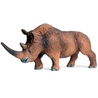 rhinoceros classic toy figures model handmade animal accessories boys gift furnishing science home entertainment
