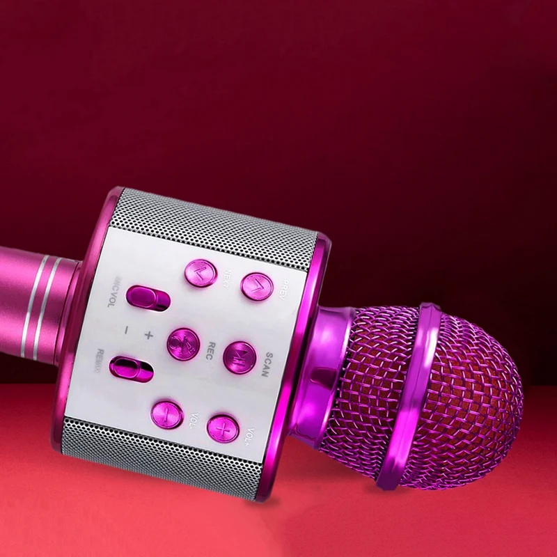 Беспроводной микрофон для караоке портативный Bluetooth мини домашний KTV