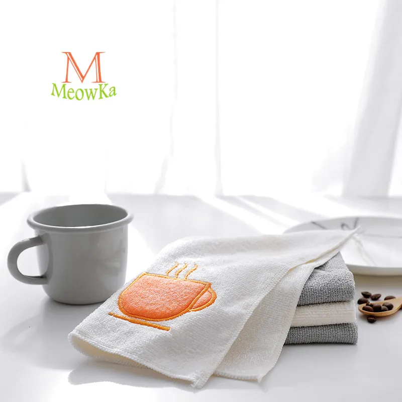 MeowKa тонкой волокна Абсорбирующая Ткань для посуды/кухня Чистящая ткань/толще не линять Ткань для очистки