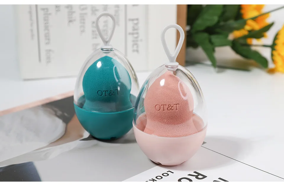 

OT&T Makeup Sponge Foundation Cosmetic Puff Sponge Water Cosmetic Blending Powder Smooth Make Up Sponge
