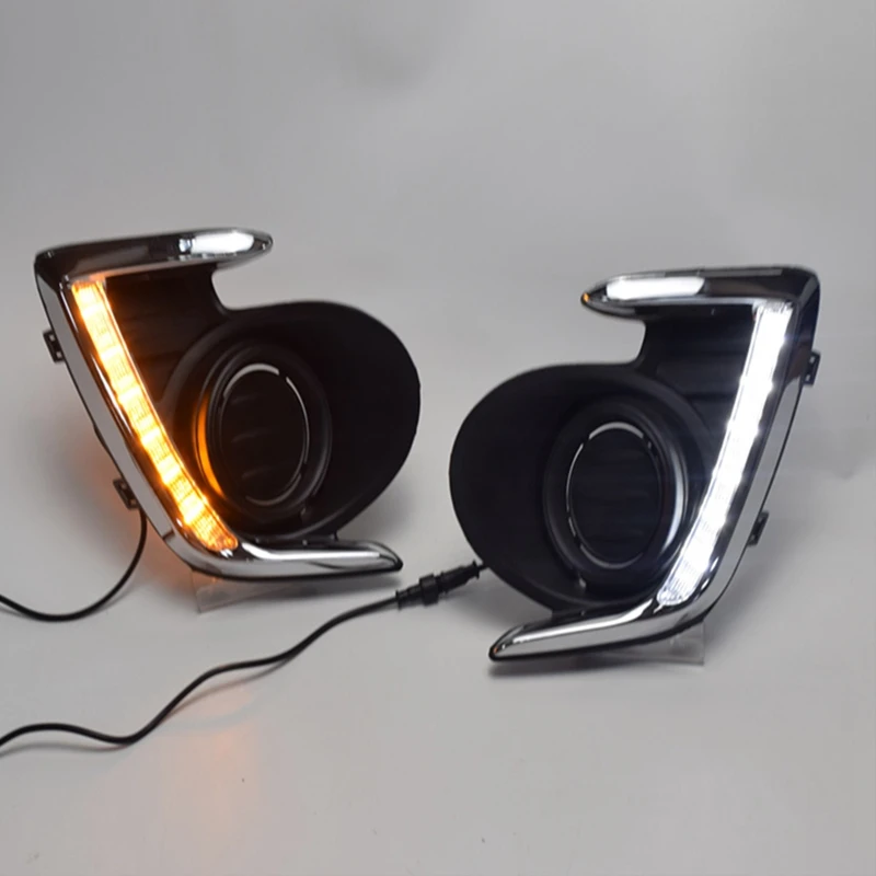 

LED DRL Daylight Daytime Running Lights Front Fog Light Lamp for Mitsubishi Attrage Mirage G4 2012-2015