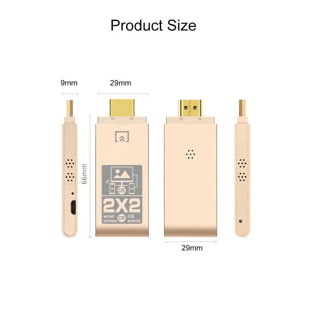 1080P HD беспроводной Micro USB дисплей донгл экран зеркальное отображение HDMI адаптер