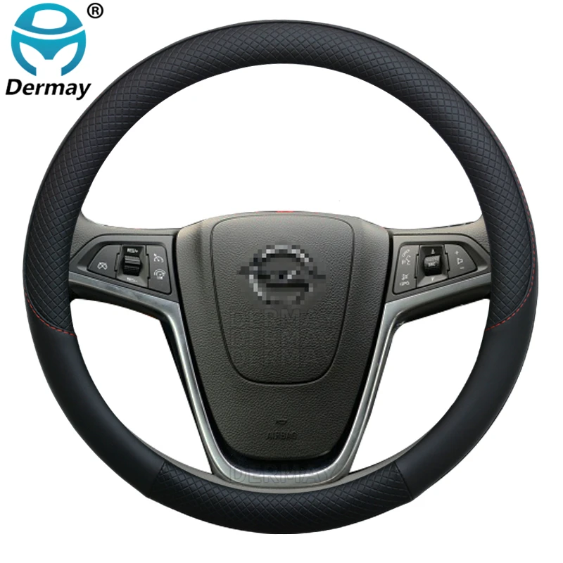 

100% DERMAY Бренд Чехол рулевого колеса автомобиля для Защитные чехлы для сидений, сшитые специально для Opel Astra H F G J K Оптима Holden Astra Vauxhall Astra авто а...