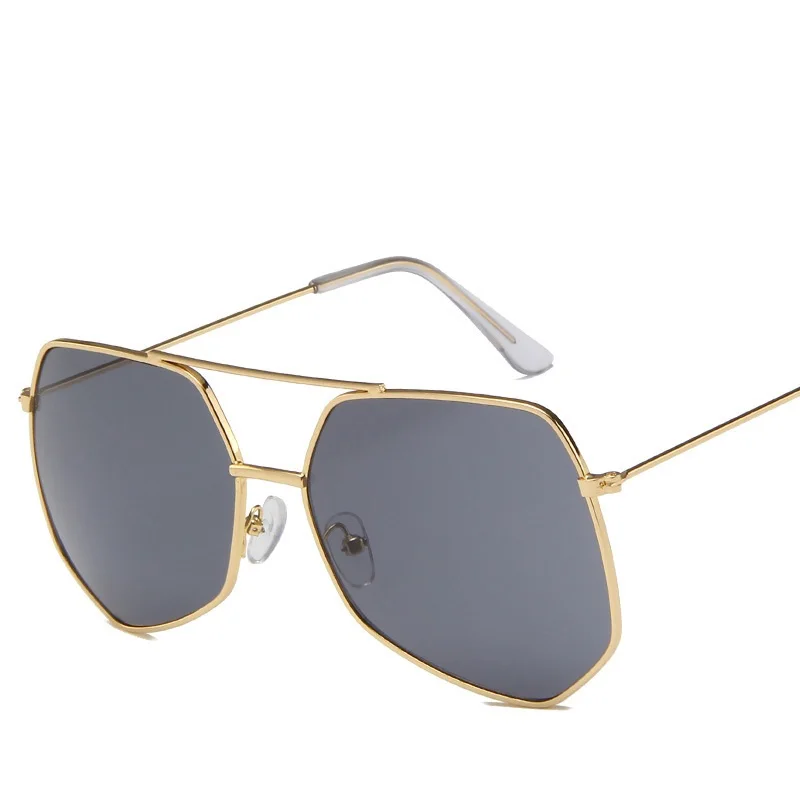 

Oversize Sunglasses Women Shades For Men Pilot Metal Sun Glasses 2021 Luxury Designer Glasses Vintage Retro Oculos De Sol Goggle