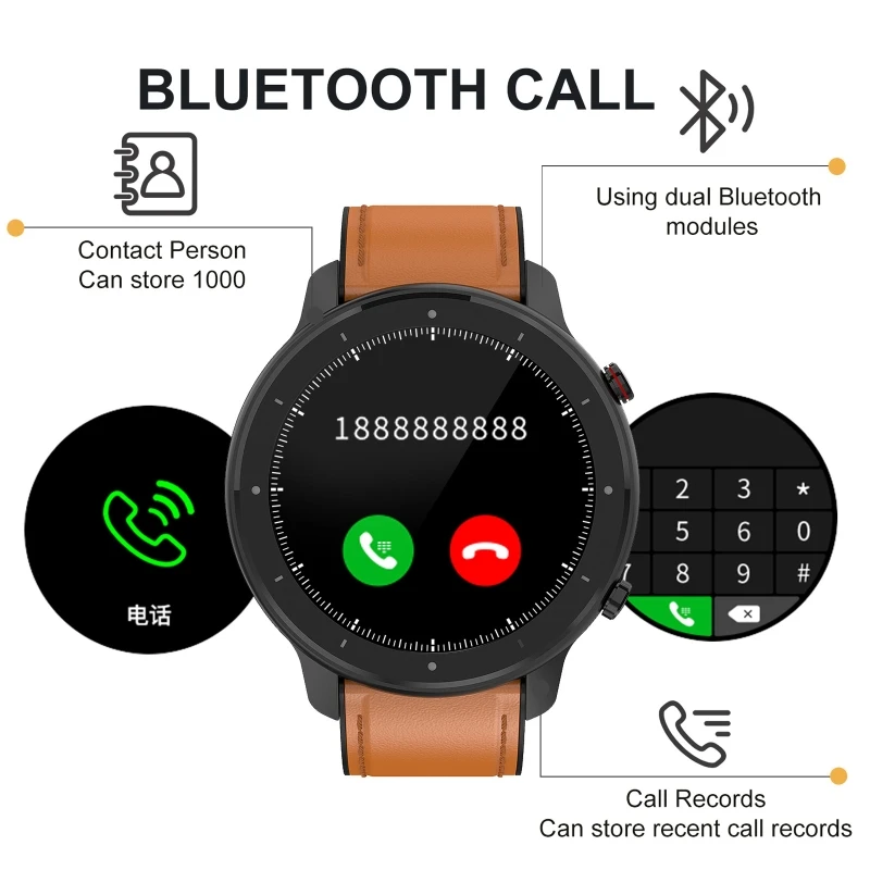 

Heart Rate Monitor Pedometer Fitness Tracker Smart Watch with Bluetooth MP3 player Blood Pressure Oxygen Monitoring X6HA