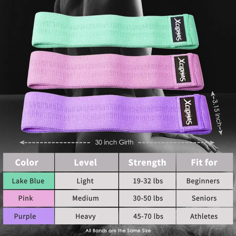 Эластичные ленты для фитнеса XCLOHAS эластичная лента упражнений в бедра силовых