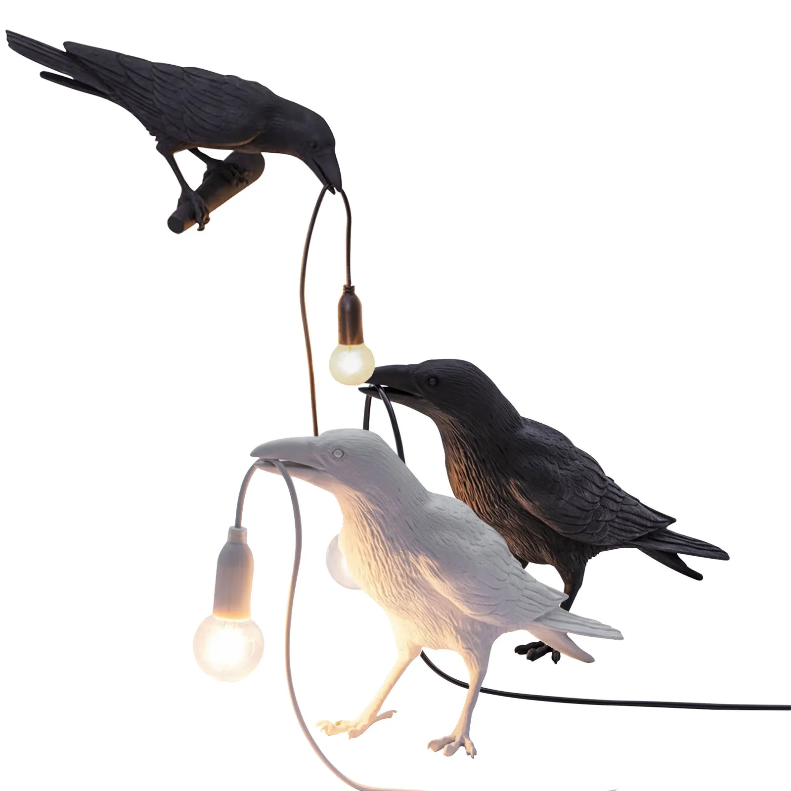 Artisted Crow Ночной светильник настольная настенная лампа с вилкой Стандарта США