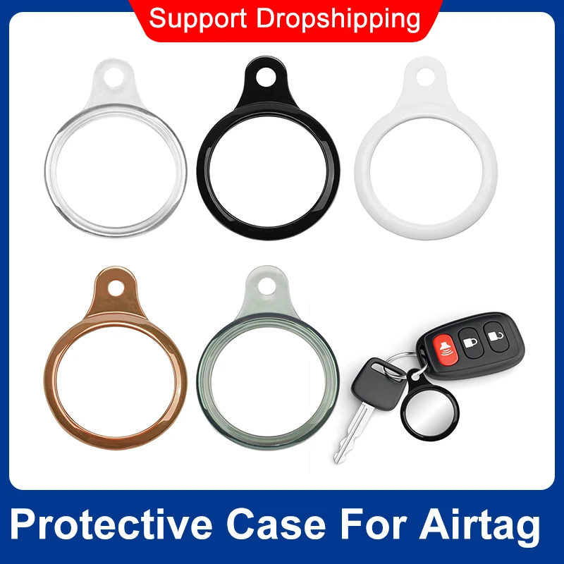

Carry Case Protective Skin Cover For Airtags Bluetooth Wireless Tracker Anti-lost Protector Shell Cases For Airtag Accessories