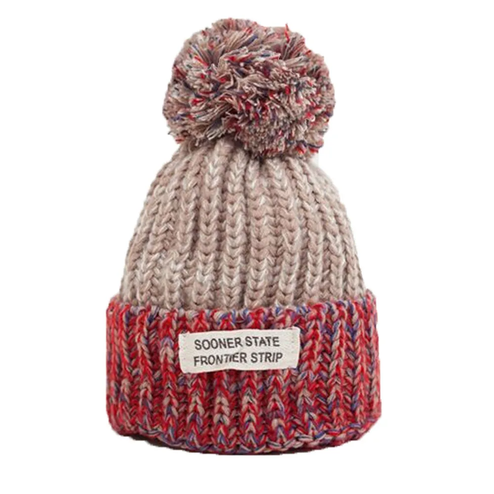 

top selling Winter Hat Hairball Hat Women Thick Women Hat Girls Caps Knitted Beanies Cap Support Wholesale and Dropshipping