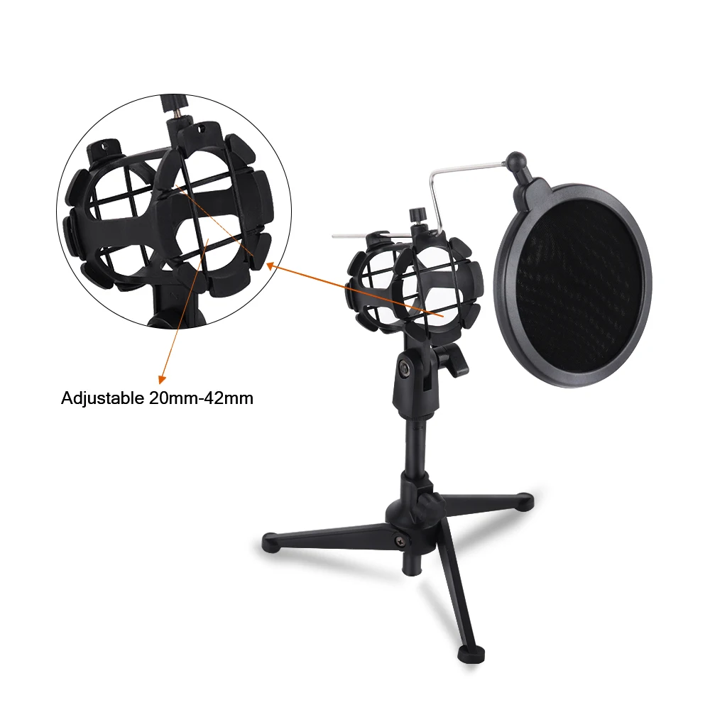 Штатив XTUGA настольная микрофонная стойка настольный держатель для микрофона с