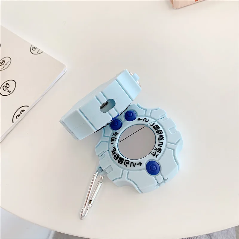 3D Милые Чехлы Digimon Monster для Apple Airpods 1 2 3, силиконовые защитные чехлы для наушников, чехлы для airpods pro